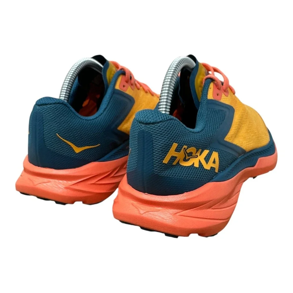 Hoka One One Women’s Orange and Blue Athletic Running Shoes